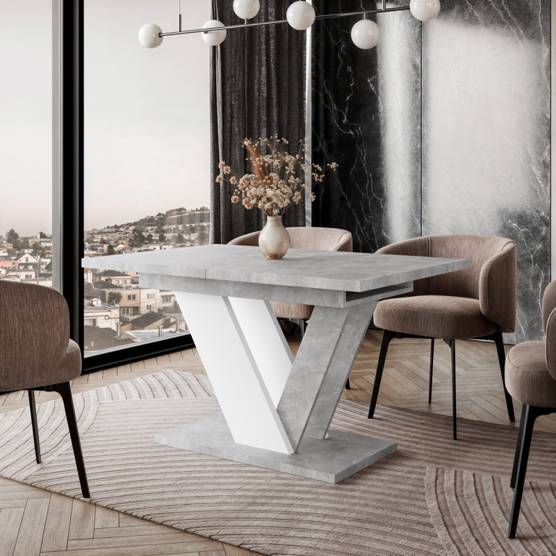 Extendable Dining Table Dubai, Grey/White