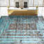 Hand Knotted Abstract Area Rug in Camel/Turquoise-1633855093