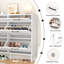 Narrow Shoe Storage Cabinet With 2 4 Flip-Out Drawer-818546636
