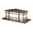 Ashalyn Frosted and Seeded Pier Mount Light