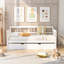 Lit de jour en bois avec lit gigogne simple