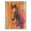 Fury Horse In Motion I - impression de cheval en bois sur bois de pin naturel-2032153778