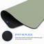  Tapis de souris en caoutchouc, surface en microfibre lisse, base antidérapante, tapis de souris décoratif à bord arrondi pour le bureau et les jeux, 12 po x 8 po, art vert sauge uni-746300852