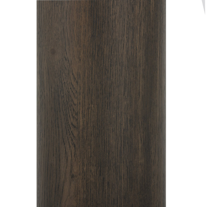 Zion End Table-Merlot Marble, Grey Tobacco Oak, Solid Wood