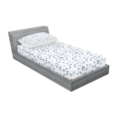 Ribbons Teddy Bears Sheet Set -  Ambesonne, bswpil_28105_twinxl