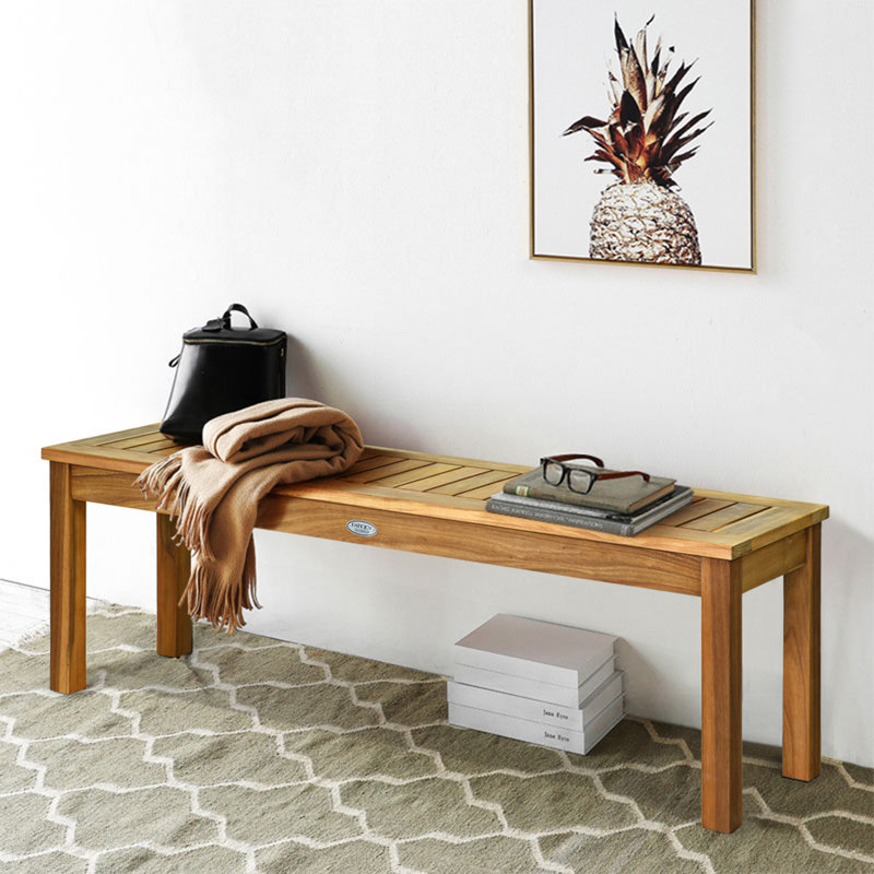 Solid Wood Acacia Outdoor Bench