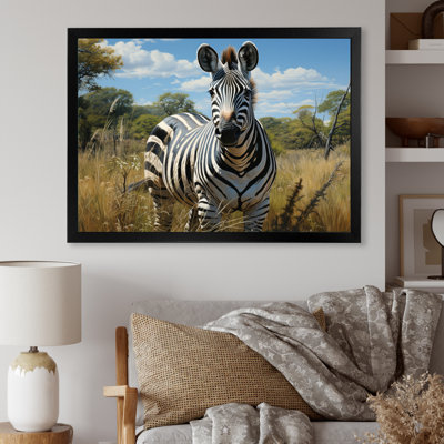 " Zebra Realistic Wildlife Portrait "