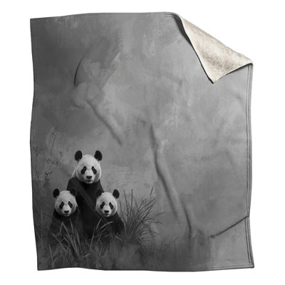Famille de couvertures Pandas