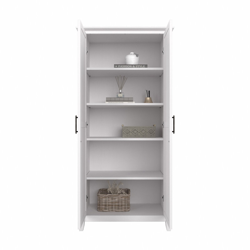 Huckins 65.98'' Kitchen Pantry, Pure White Oak