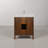 Klemenc 30 in. Single Sink Carrara White Marble Bath Vanity in Noir Juglans with Satin Gold Hardware