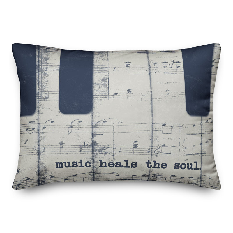 Outdoor Reversible Throw Pillow, Navy