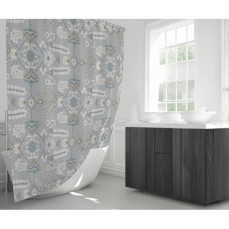 Rideau de douche Zoey, Gris