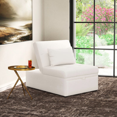 Hulse 3-in-1 Sherpa Convertible Sleeper Chair