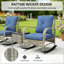 Ensemble de balcon, 3 pièces de mobilier de patio en osier-316286259