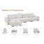 Canapé modulaire rembourré 5 pièces avec repose-pieds-230700685