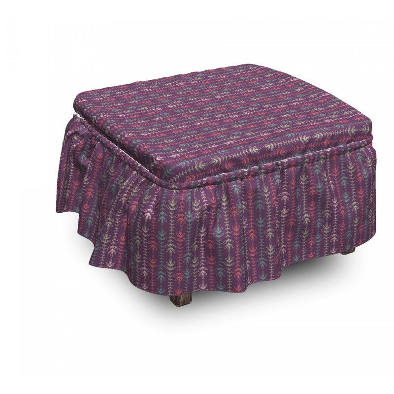 Box Cushion Ottoman Slipcover