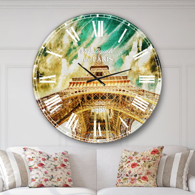 Horloge murale Paris Tour Eiffel
