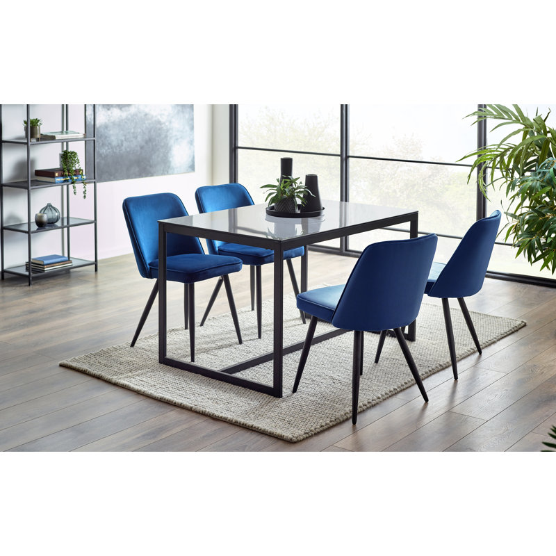 Iisakki 4 - Person Dining Set, Blue