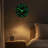 11.81x1.97" Night Light Wall Clock