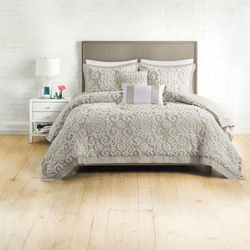 Ensembles de literie en coton de qualité supérieure, mini ensemble de couette taupe, conception élégante et confortable