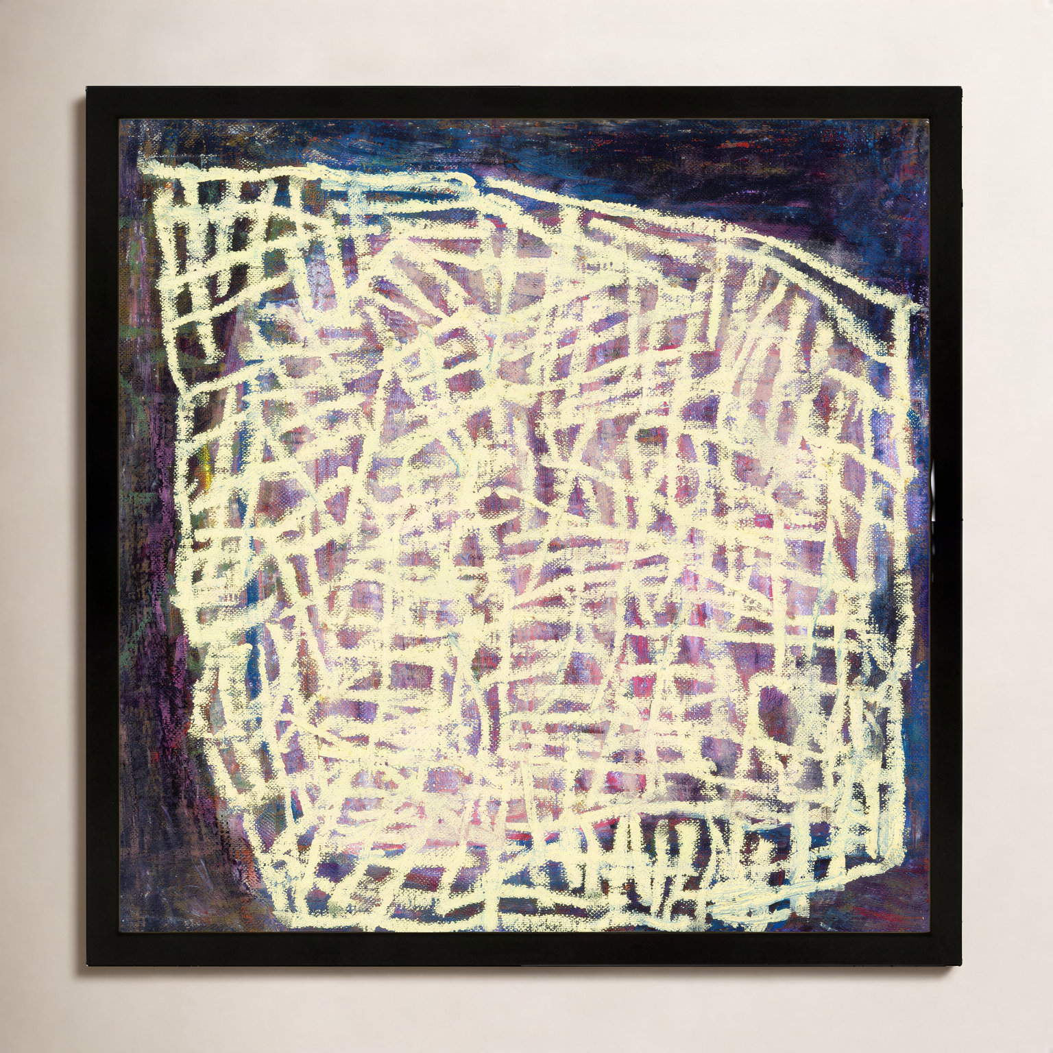 Drian "Night Light" Print by Stephanie Dennis, Black, 16" H x 16" W  x 1.25" D