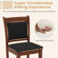 Ensemble de 4 tabourets de comptoir rembourrés Red Barrel Studio® avec cadre ergonomique en bois d'hévéa-1017367481