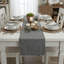 Chemin de table en coton avec bords cousus décoratifs, écharpe de commode, couvercle supérieur de meuble-437755276-441778284