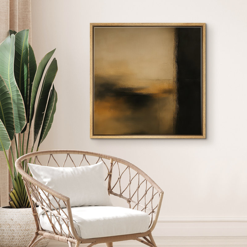 Reproduction d'art encadrée sur toile pour décor moderne neutre, Naturel, H 24 po x l 24 po