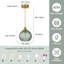 1-Light Pendant Light with Globe Glass Shade for Kitchen Island-1310455345