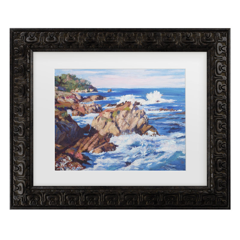 Œuvre bolognaise, bolivien, bolivien, David Lloyd Glover, H 14,5 po x l 17,5 po, Encadrement gris foncé