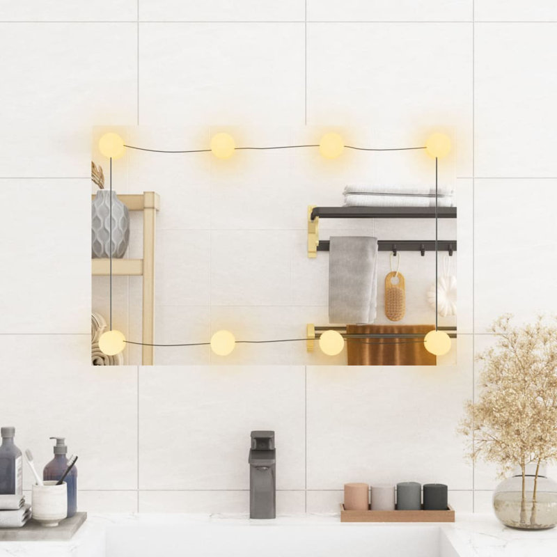 Lashaundria Flat Wall Mirror, 60cm H x 40cm W