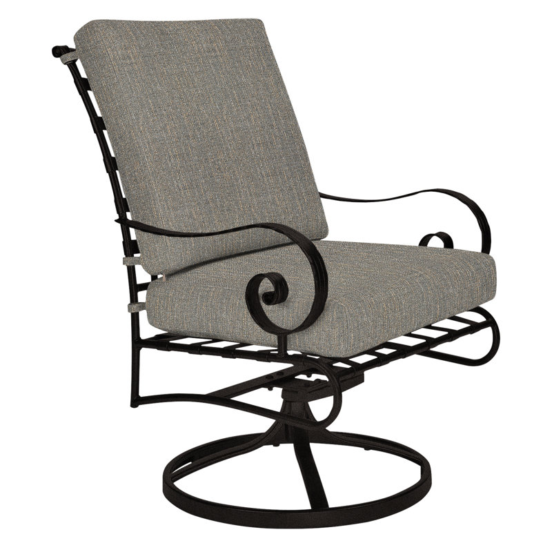 Classico Outdoor Rocker Chair, Sash Denim, Carbon Black