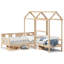Day Bed And Bench Set With Roof Without Mattress-158061126