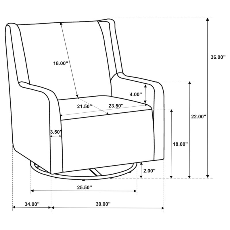 Fauteuil oscillant Omari Beige, Beige