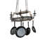 38" Long Neo 6 Light Pot Rack