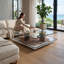 Pandion Walnut Wood Square Coffee Table-801491563