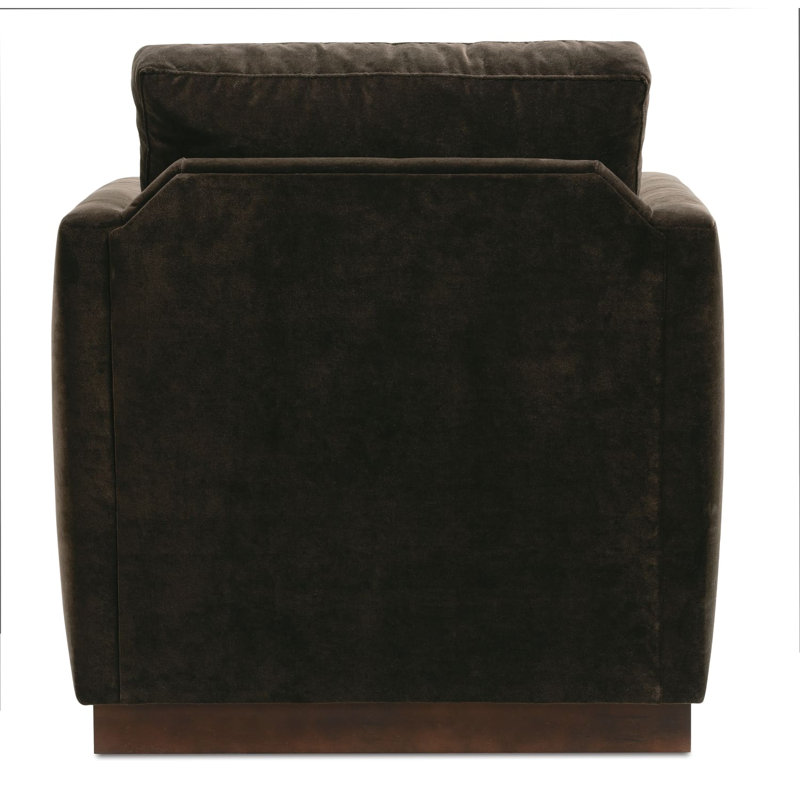Allie Swivel Chair, Cocoa Velvet (JB101-94), Gracious Living