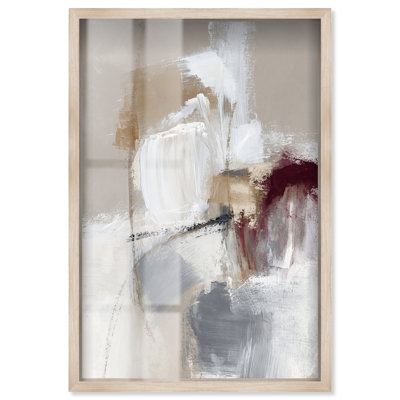 Sanguine profonde III, impression sous cadre minimaliste par Art Remedy, cadre blond, 10 x 15