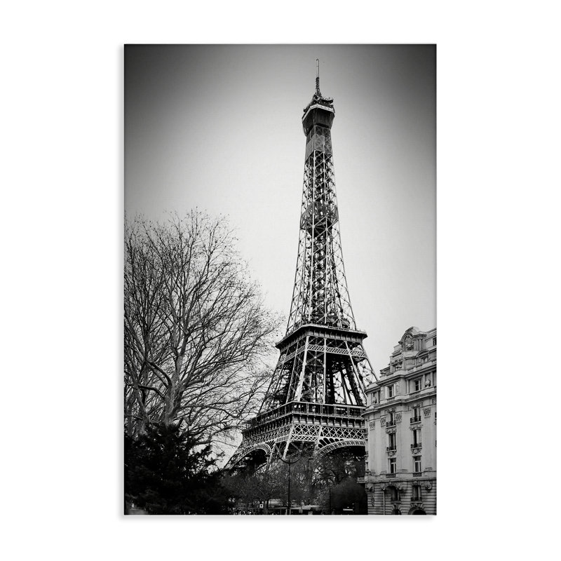 Art mural sur toile de la Tour Eiffel, conception par CAD Designs, H 24 po x l 16 po