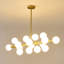 Luminaire suspendu 70,8 po - Verre - Or-1294970364
