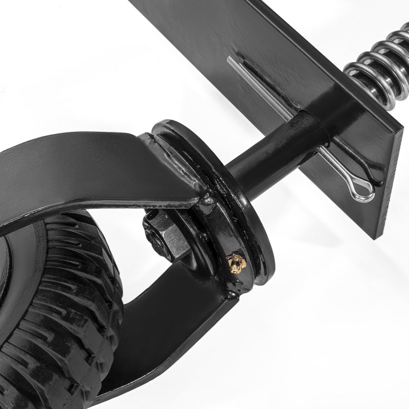 XtrememepowerUS Universal Flat Free Tire Gate Wheel, Black