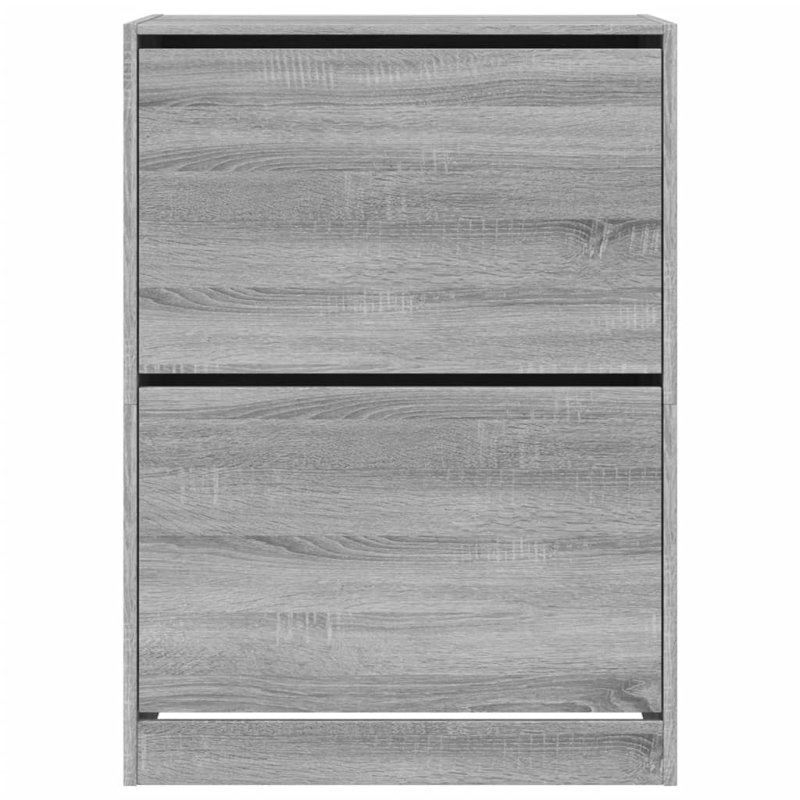 12 Pair Shoe Storage Cabinet, Grey Sonoma