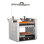 Barbecue à 2 niveaux 14 rouleaux 2100W 110V 36 Hot Dog avec couvercle