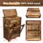 Boîte de rangement en bois pour bac à pommes de terre et oignons, armoire de comptoir, boîtes à pain en bois, rangement pour pommes de terre, station café, couleur rustique