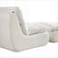 Méridienne avec repose-pieds | Fauteuil inclinable moderne en velours côtelé blanc cassé pour petits espaces, chambre à coucher | Velours côtelé | Standard-1991496040