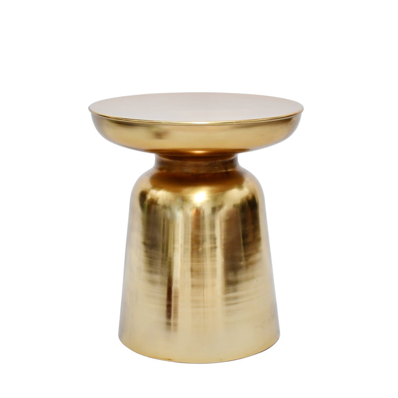 Debe Side Table, Brass
