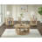 Ashal 26" Wide Coastal Round Accent Table in Beige Oak with a Lower Shelf