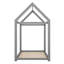 Lit simple en bois, gris-1407279668