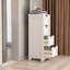 Armoire de rangement autoportante avec 4 tiroirs pour salle de bain, salon, cuisine