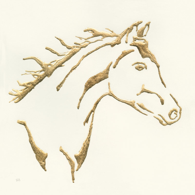 Gilded Filly by Chris Paschke - Wrapped Canvas Print, 91cm H x 91cm W x 3.8cm D